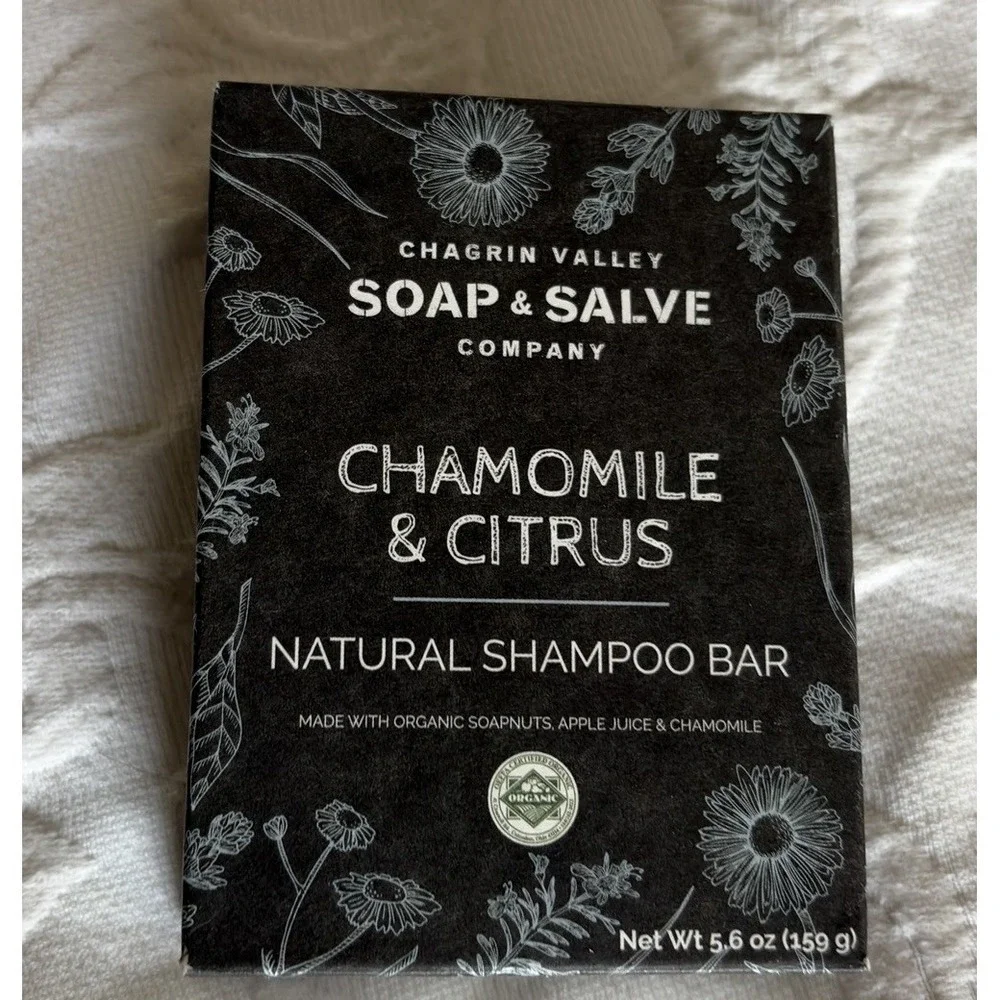 Chagrin Valley Soap & Salve Natural Shampoo Bar Chamomile & Citrus 5.6oz Organic